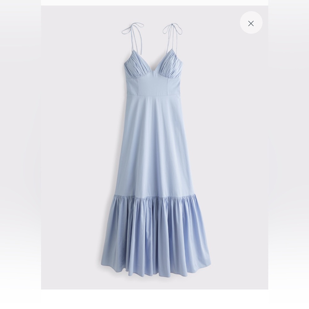 COPY - Abercrombie & Fitch Light lilac Blue Maxi Dress